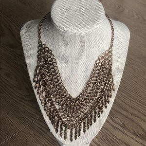 Gold statement necklace